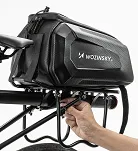 Torba rowerowa na bagażnik Wozinsky WSR-01B - czarna 9L - 4