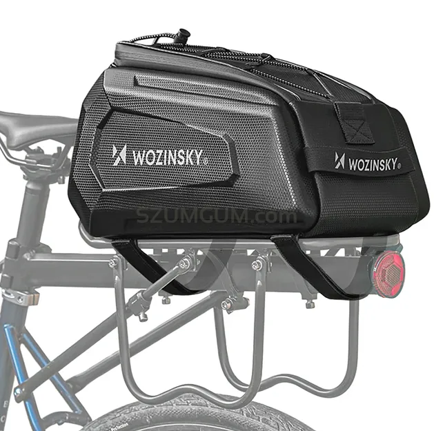 Torba rowerowa na bagażnik Wozinsky WSR-01B - czarna 9L