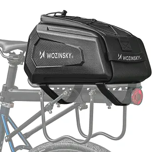Torba rowerowa na bagażnik Wozinsky WSR-01B - czarna 9L