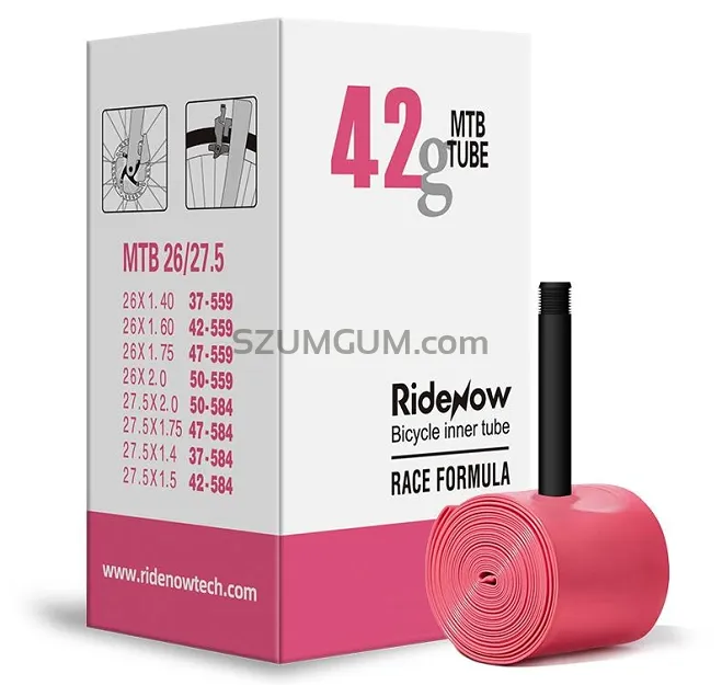 Dętka RideNow TPU MTB 26–27,5x1,4–2,0″ – AV 45 mm (Auto/Schrader), 42 g