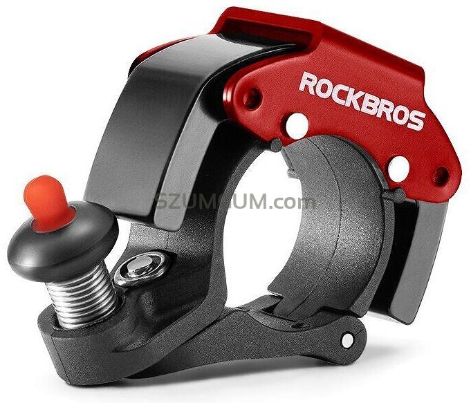 Dzwonek rowerowy merchaniczny Rockbros czerwony