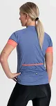 Damska koszulka rowerowa Rogelli MODESTA, niebieski/coral - 4