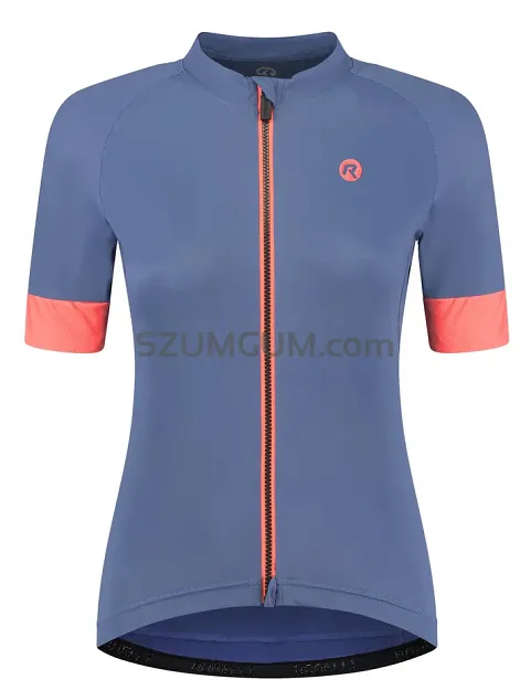 Damska koszulka rowerowa Rogelli MODESTA, niebieski/coral
