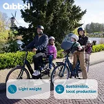 Fotelik rowerowy Qibbel 6+ Junior MIK-HD - do 27kg - anthracite grey - 8