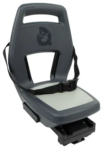 Fotelik rowerowy Qibbel 6+ Junior MIK-HD - do 27kg - anthracite grey
