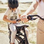 Siedzenie na bagażnik Urban Iki Junior Black/Brown SET key lock - 10