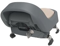 Siedzenie na bagażnik Urban Iki Junior SET key lock - Black/Brown - 3