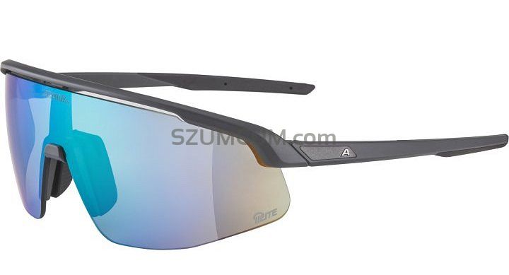 Alpina okulary TURBO PRO Q-lite - Midnight-grey, szkło q-lite Green Jade S2