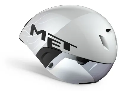 Kask triathlonowy / czasowy - MET Codatronca II - white-silver