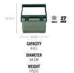 Lodówka pasywna turystyczna Stanley ADVENTURE Cooler - Zielona 6,6 L - 3