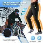 Spodnie sportowe zimowe Rockbros YPK044 ocieplane i wiatroszczelne - 3
