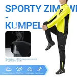Spodnie sportowe zimowe Rockbros YPK044 ocieplane i wiatroszczelne - 4