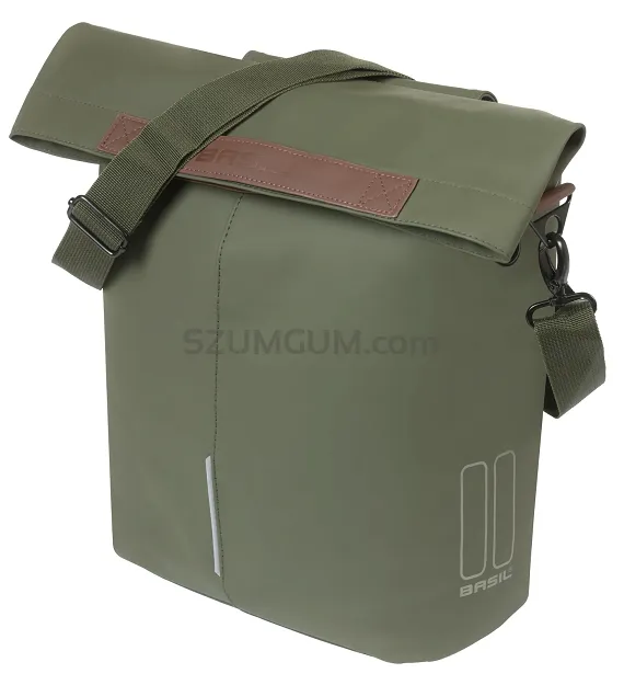 Torba miejska Basil City Shopper MIK Hooks Vegan Leather - 14-16L - moss green