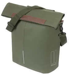 Torba miejska Basil City Shopper MIK Hooks Vegan Leather - 14-16L - moss green