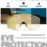 Okulary z fotochromem Rockbros SP323 - żółty słonecznikowy - 3