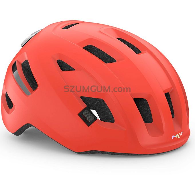 Kask rowerowy e-bike Met E-Mob - Koralowy Coral