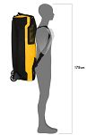 Torba podróżna, ekspedycyjna na kółkach i plecak w jednym - Ortlieb Duffle RS 110L - Sun-Yellow-Black - 11