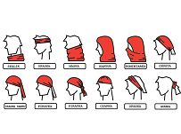 Chusta wielofunkcyjna  HEADGEAR 8 w1, różne wzory - 10