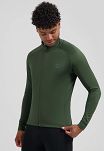 Bluza / koszulka rowerowa z długim rękawem Rogelli ESSENTIAL DWR II  - zielona khaki - 3