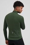Bluza / koszulka rowerowa z długim rękawem Rogelli ESSENTIAL DWR II  - zielona khaki - 4