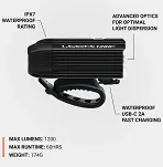 Lampka przednia LEZYNE Lite Drive 1200+ - 7