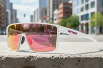 Okulary TIFOSI SANCTUM - satin clear (1 szkło Pink Mirror 13%) - 5