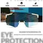 Okulary z fotochromem Rockbros SP323 - białe - 2