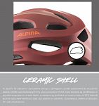 Kask rowerowy Alpina Carapax 2.0, Moon Grey-Peach Matt - 14