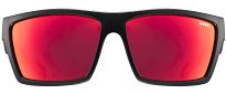 Okulary UVEX LGL 29 - black matt / mirror red - 2