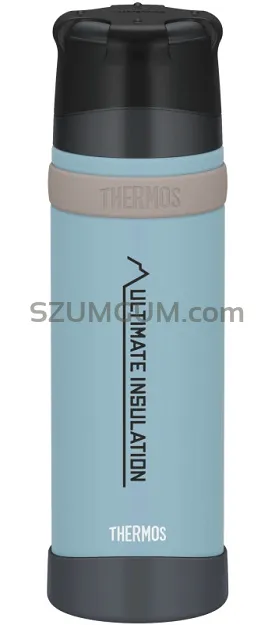 Thermos 0,5L Mountain - Termos z kubkiem do warunków ekstremalnych - niebieski