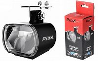 Lampka przednia Prox FORNAX E-BIKE 30lux (montaż pod kosz na kierownicy)