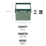 Lodówka turystyczna Stanley ADVENTURE Cooler - Zielona 15,1 L - 4