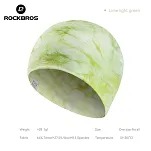 Dwustronna czapka sportowa Rockbros YDM004 z Tencelu i wełny merino - imonkowy / jasnozielony - 2