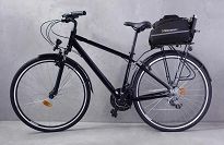 Duża torba rowerowa na bagażnik 35l - Wozinsky WBB19BK - 14