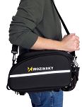 Duża torba rowerowa na bagażnik 35l - Wozinsky WBB19BK - 19