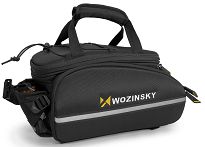 Duża torba rowerowa na bagażnik 35l - Wozinsky WBB19BK - 8