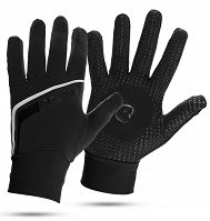Rogelli BURLINGTON - cienkie zimowe rękawiczki softshell z antypoślizgową warstwą