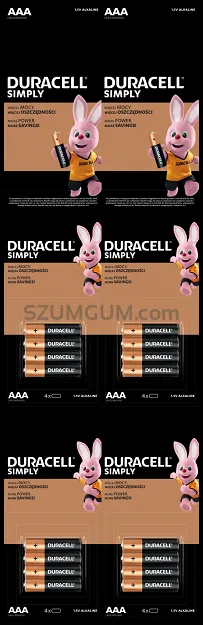 Baterie LR03 Duracell AAA alkaline Standard 16 szt. blister
