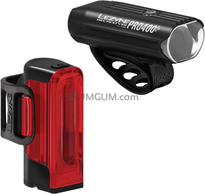Zestaw lampek Lezyne Hecto Pro 400+ / Strip+ StVZO