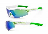     Sportowe okulary przeciwsłoneczne Accent Stingray, Biało-zielone