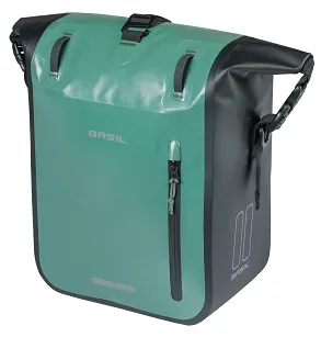 Sakwa Basil Rivo M – 12–15 L - Single Bag Tarpaulin MIK Hooks - silvergreen/black