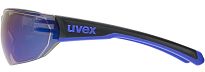 Okulary sportowe UVEX Equate - black-blue matt / mirror blue - 4