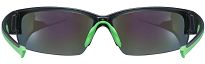 Okulary sportowe UVEX Sportstyle 215 - black matt green / mirror green - 3