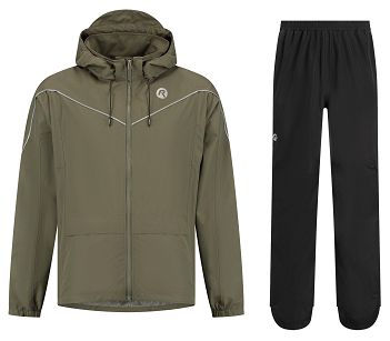 Zestaw przeciwdeszczowy Rogelli Essential Commuter Unisex zielony/czarny
