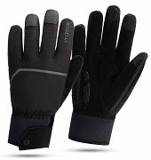 Wiatroodporne rękawiczki zimowe Rogelli CRONOS, czarne