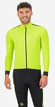 Bluza rowerowa Rogellii CORE z oddychającymi bokami, odblaskowo żółto-czarna - 3