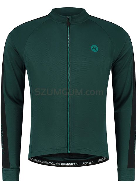 Bluza rowerowa nieocieplana Rogelli EXPLORE, zielono-czarna -Rozmiar L