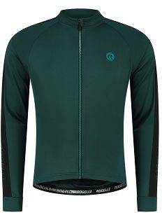 Bluza rowerowa nieocieplana Rogelli EXPLORE, zielono-czarna -Rozmiar L