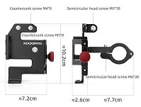 Uchwyt rowerowy na telefon - Rockbros 25210039002 / RB0392 - 7