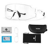 Okulary rowerowe Rockbros 10172 fotochromowe UV400 - białe - 4
